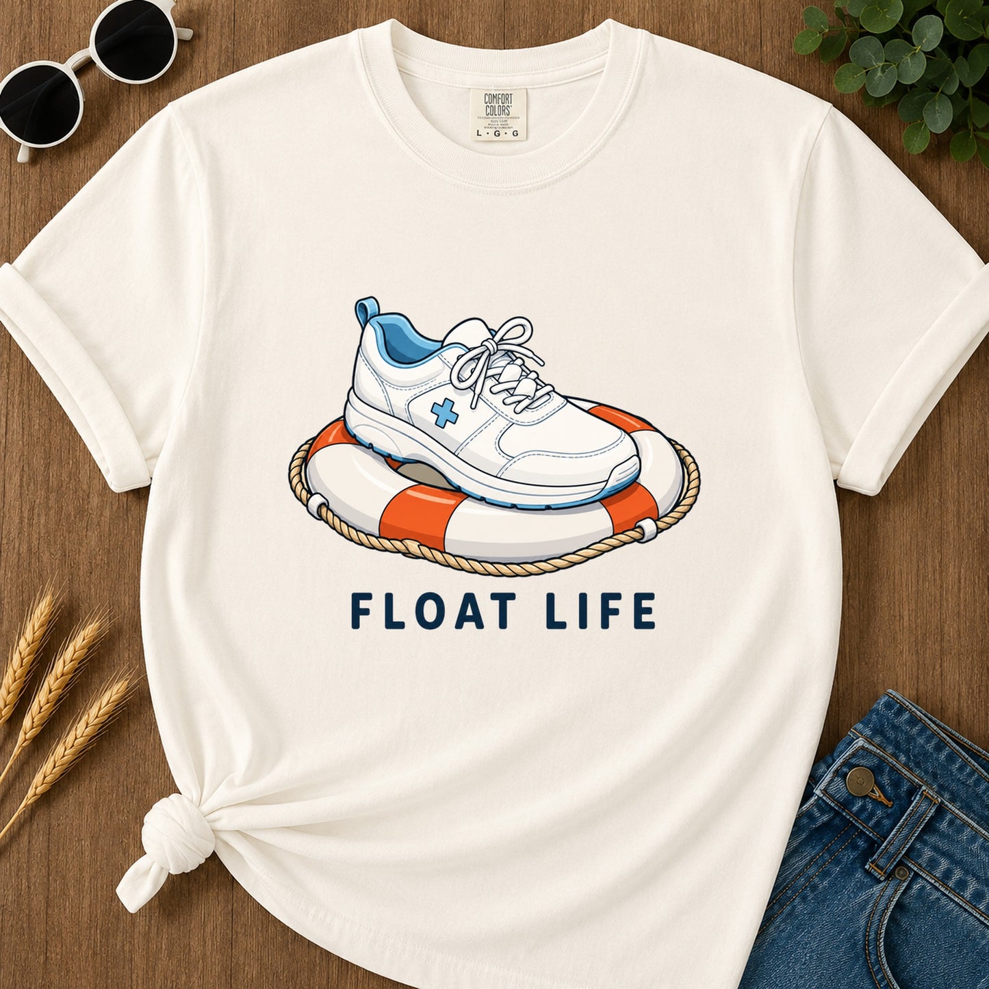 Float Life T-Shirt - Ivory