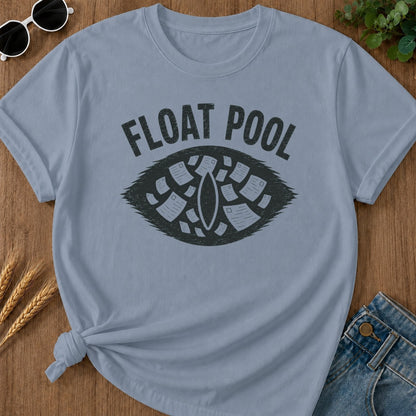 Float Pool T-shirt - Blue Jean Mockup
