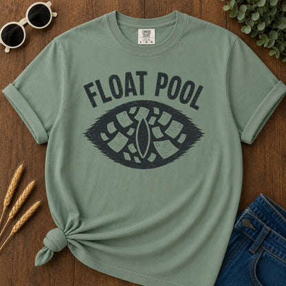 Float Pool T-shirt - Light Green Mockup