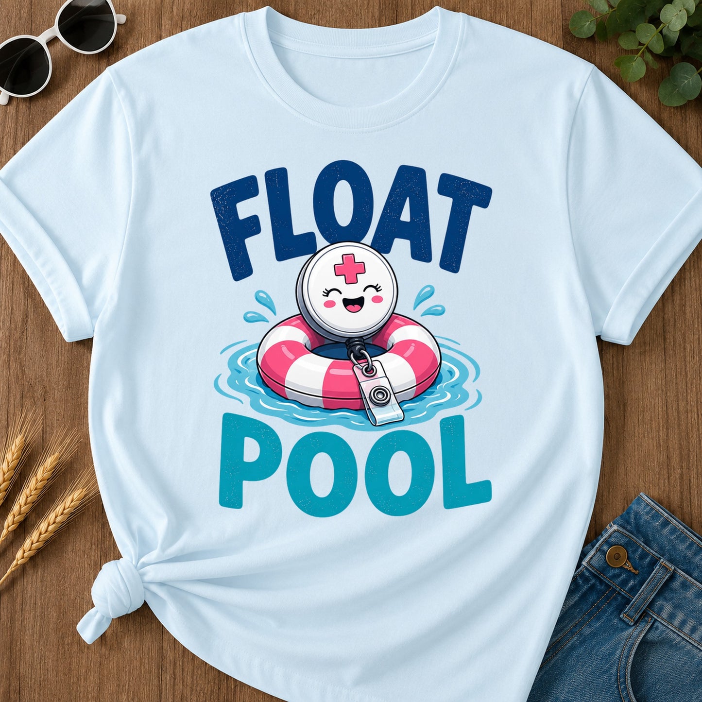 Float Pool T-Shirt - Chambray
