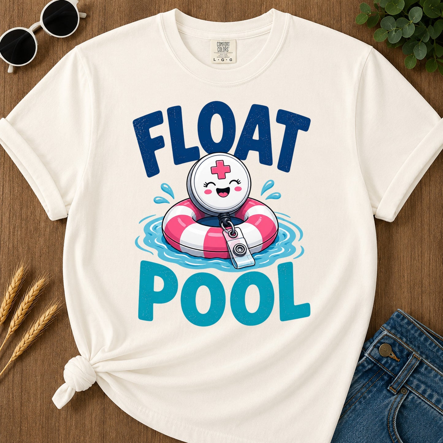 Float Pool T-Shirt - Ivory