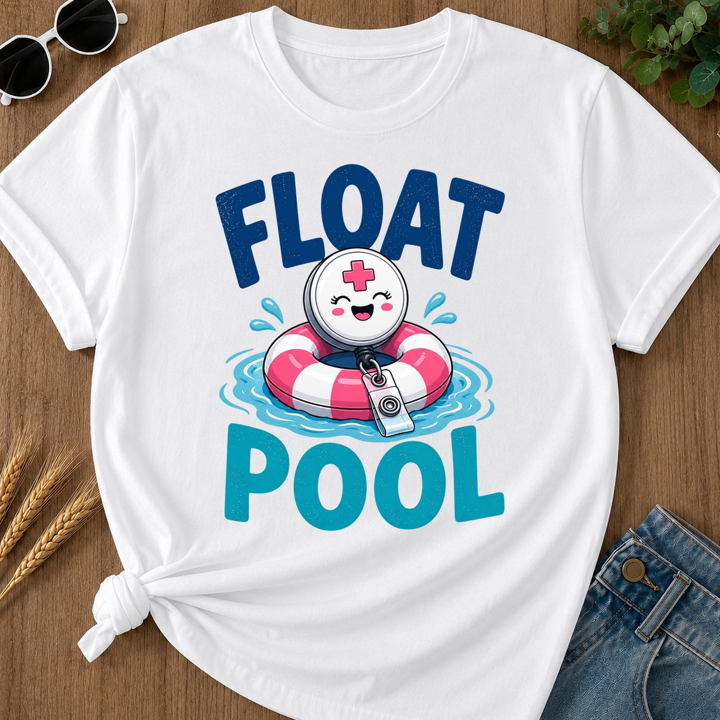 Float Pool T-Shirt - White