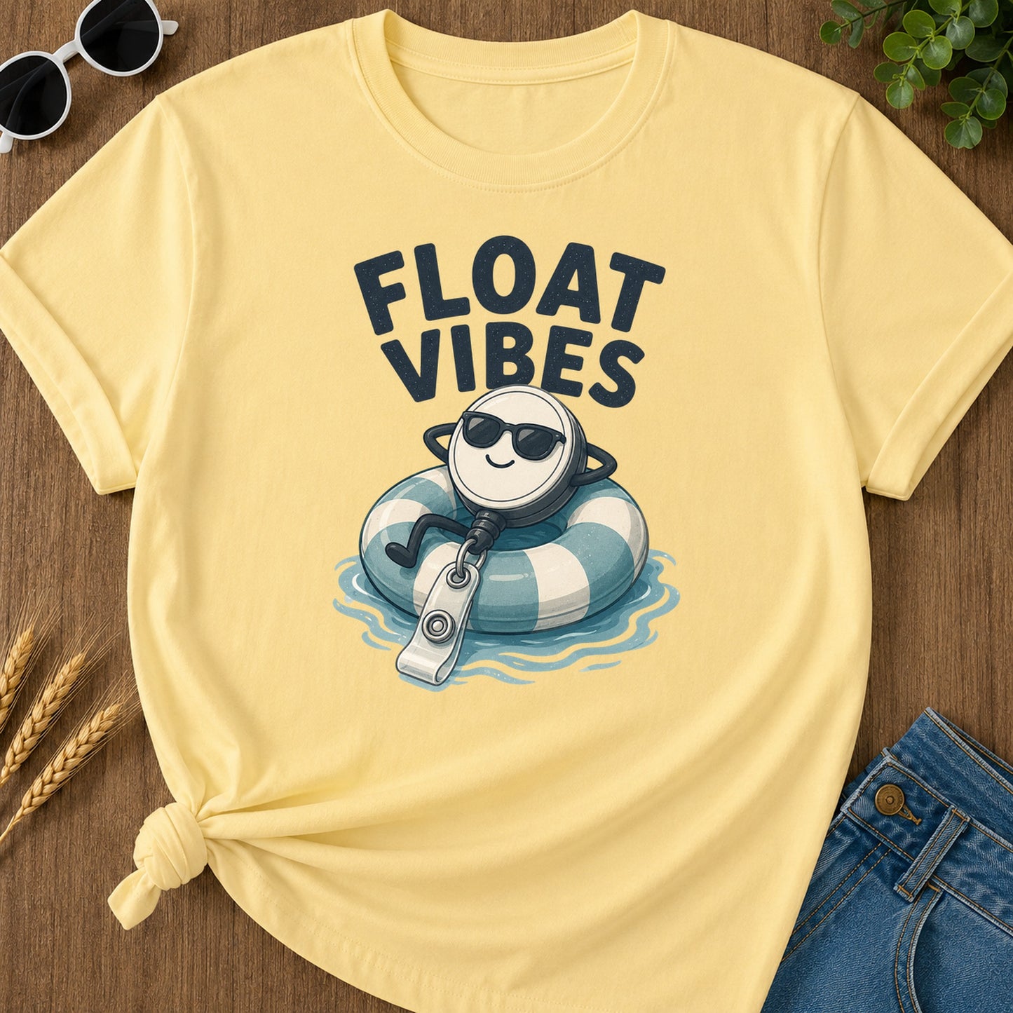 Float Vibes T-Shirt - Butter