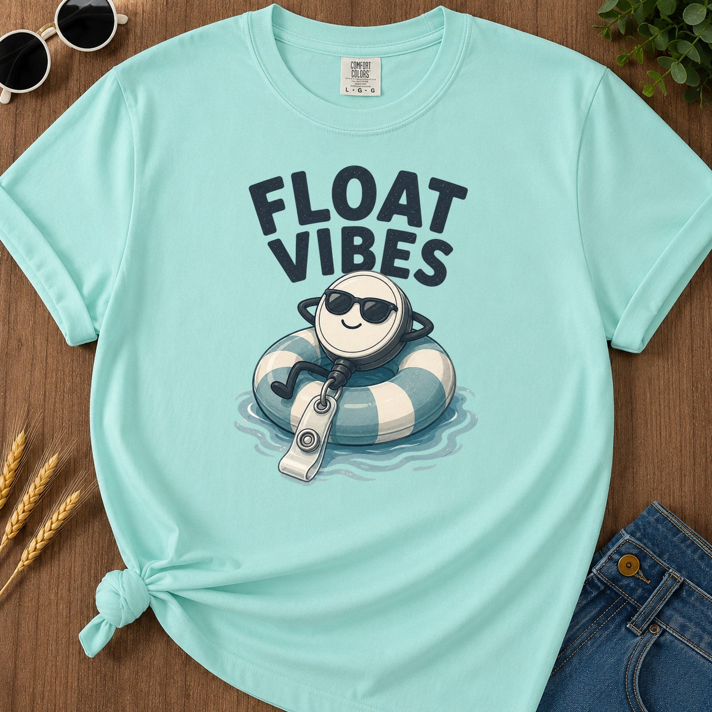 Float Vibes T-Shirt - Chalky Mint