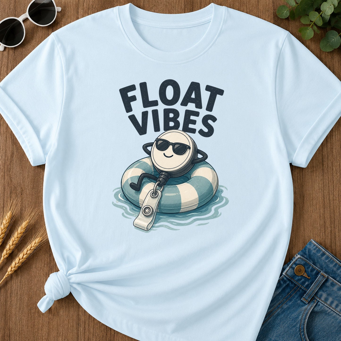 Float Vibes T-Shirt - Chambray