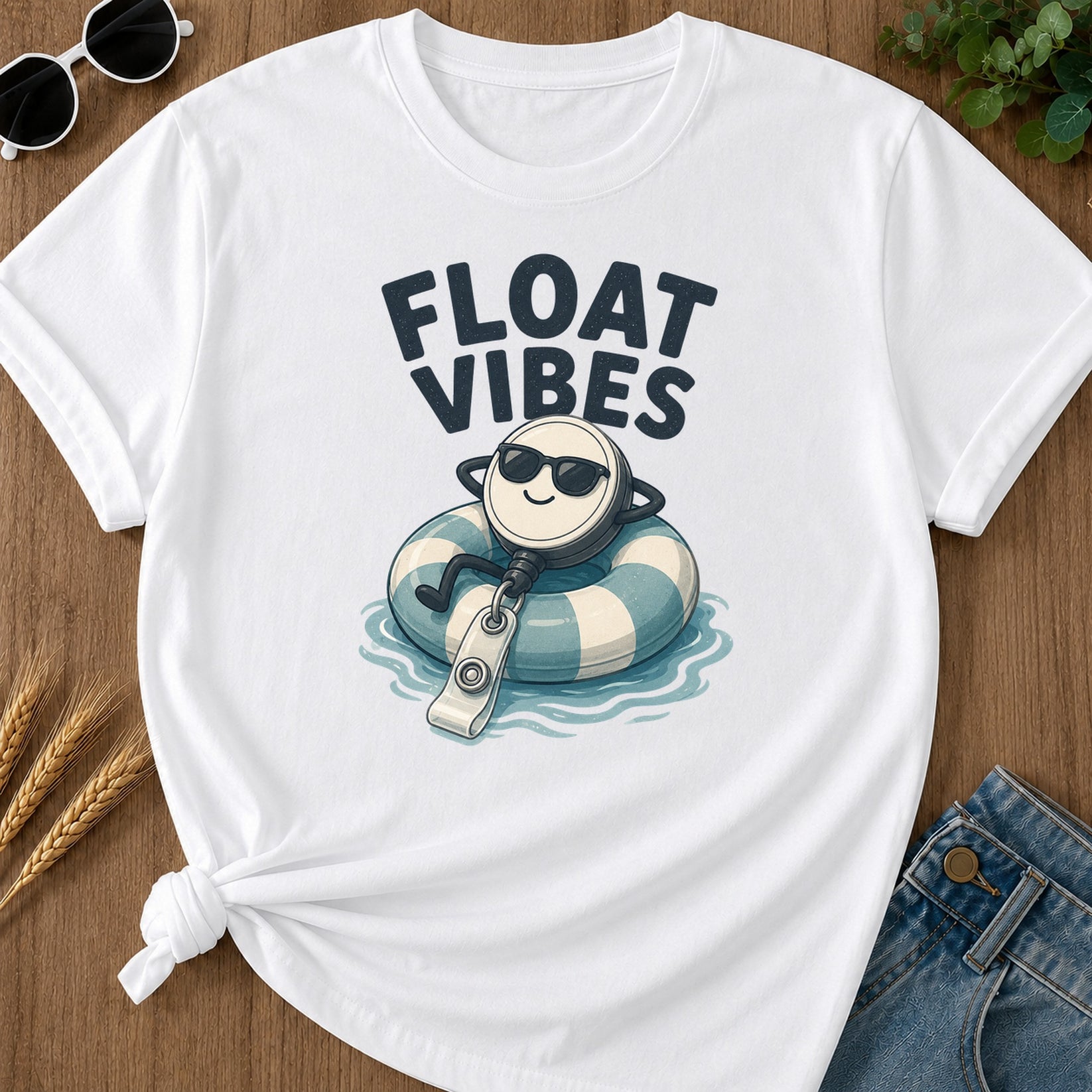 Float Vibes T-Shirt - White