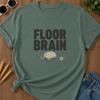 Floor Brain T-Shirt - Blue Spruce