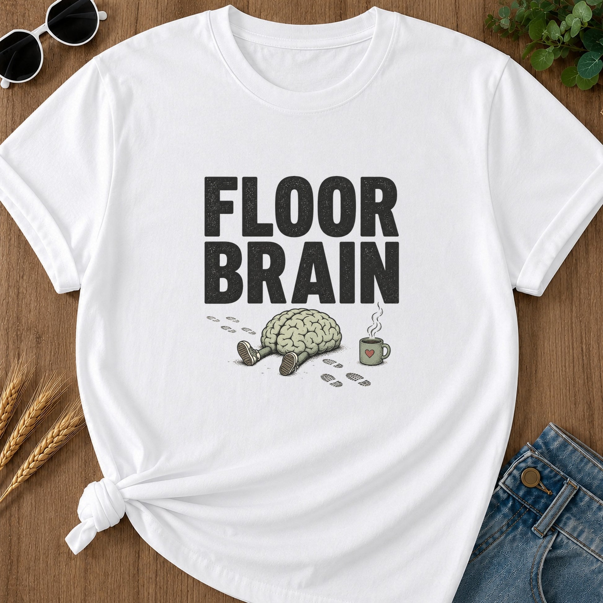 Floor Brain T-Shirt - White