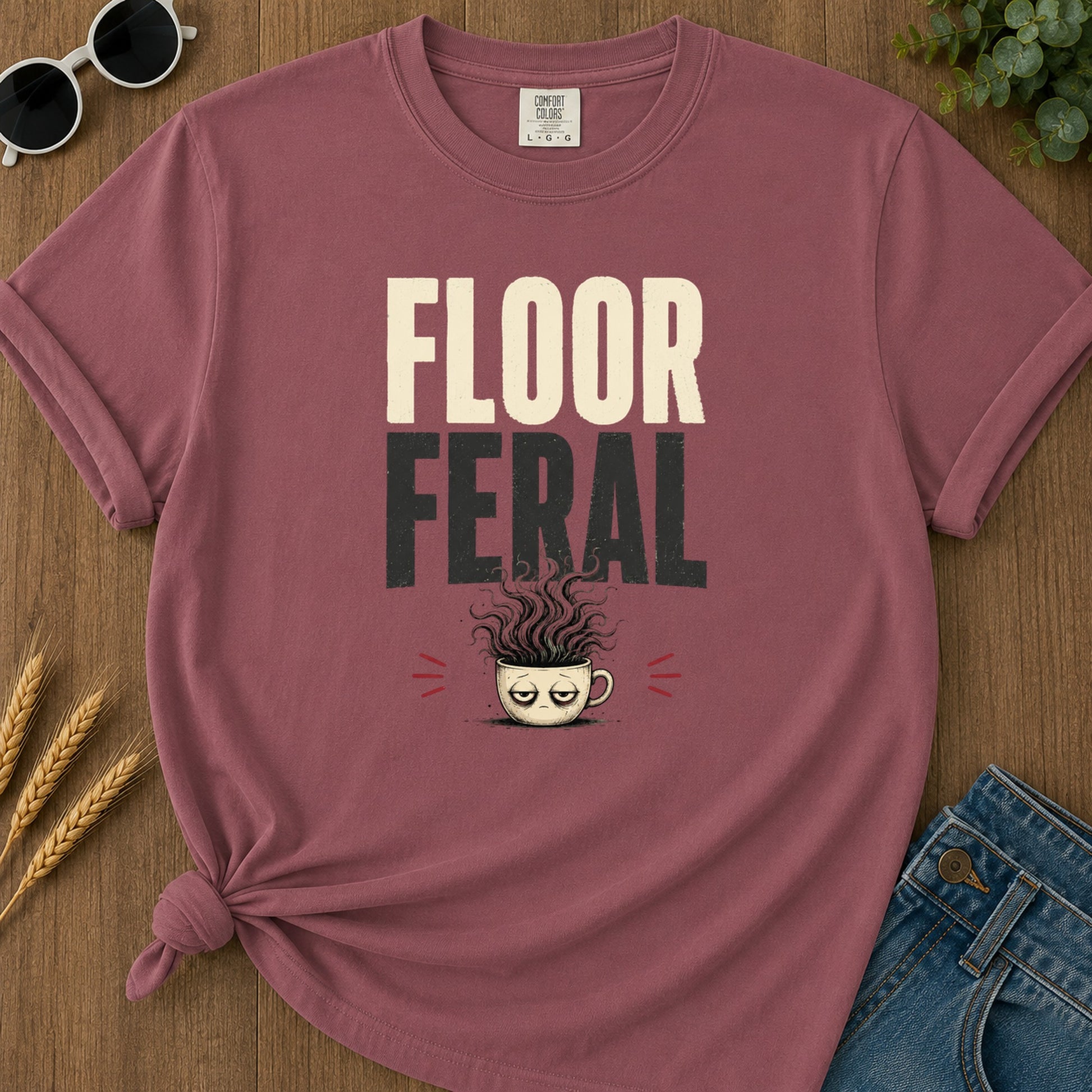 Floor Feral T-Shirt - Brick