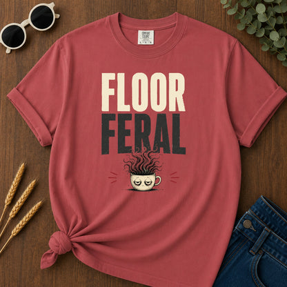 Floor Feral T-Shirt - Crimson