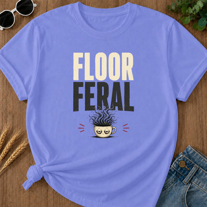 Floor Feral T-Shirt - Flo Blue