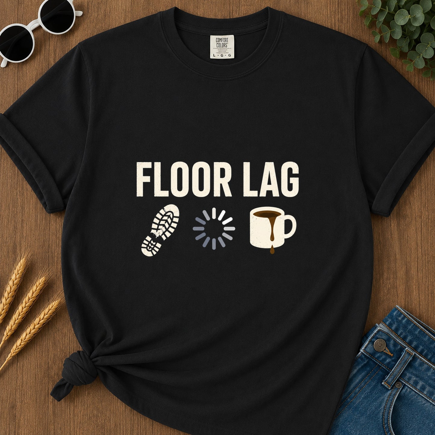 Floor Lag T-Shirt - Black