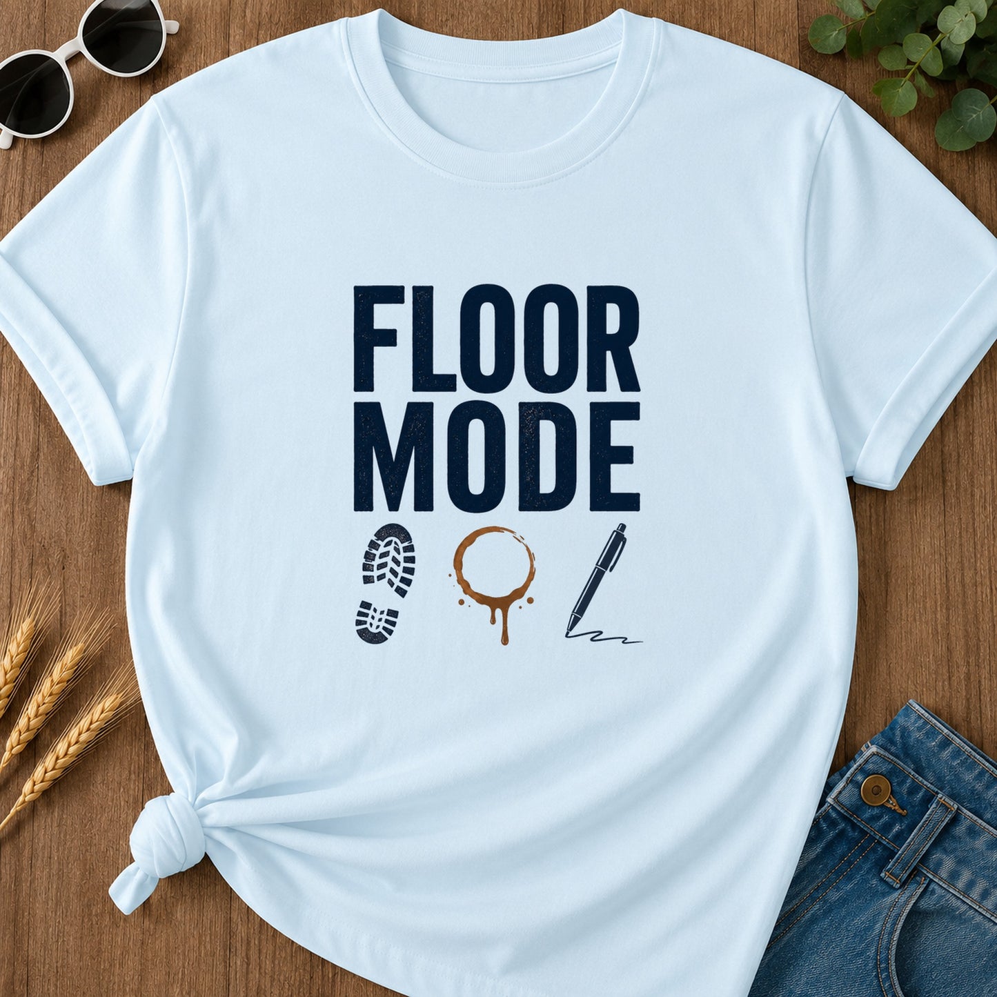 Floor Mode T-Shirt - Chambray