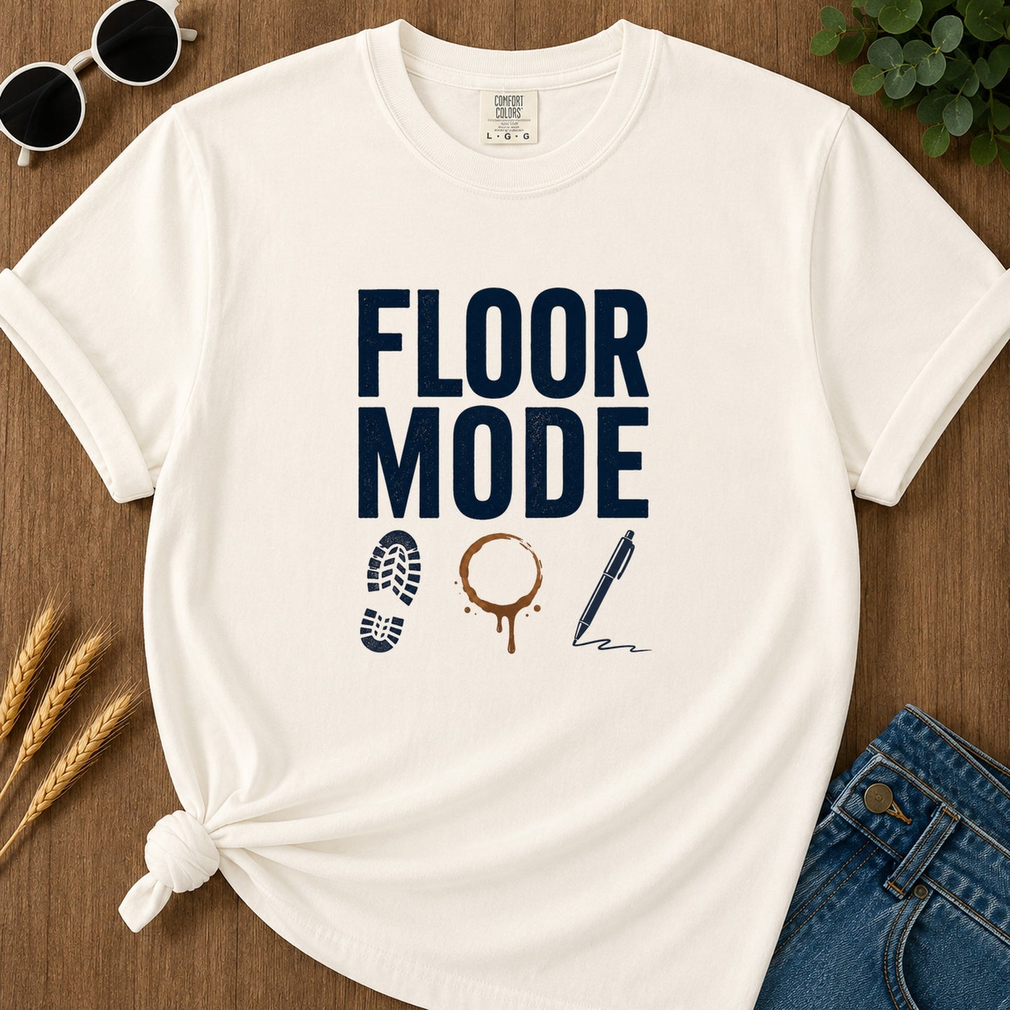 Floor Mode T-Shirt - Ivory