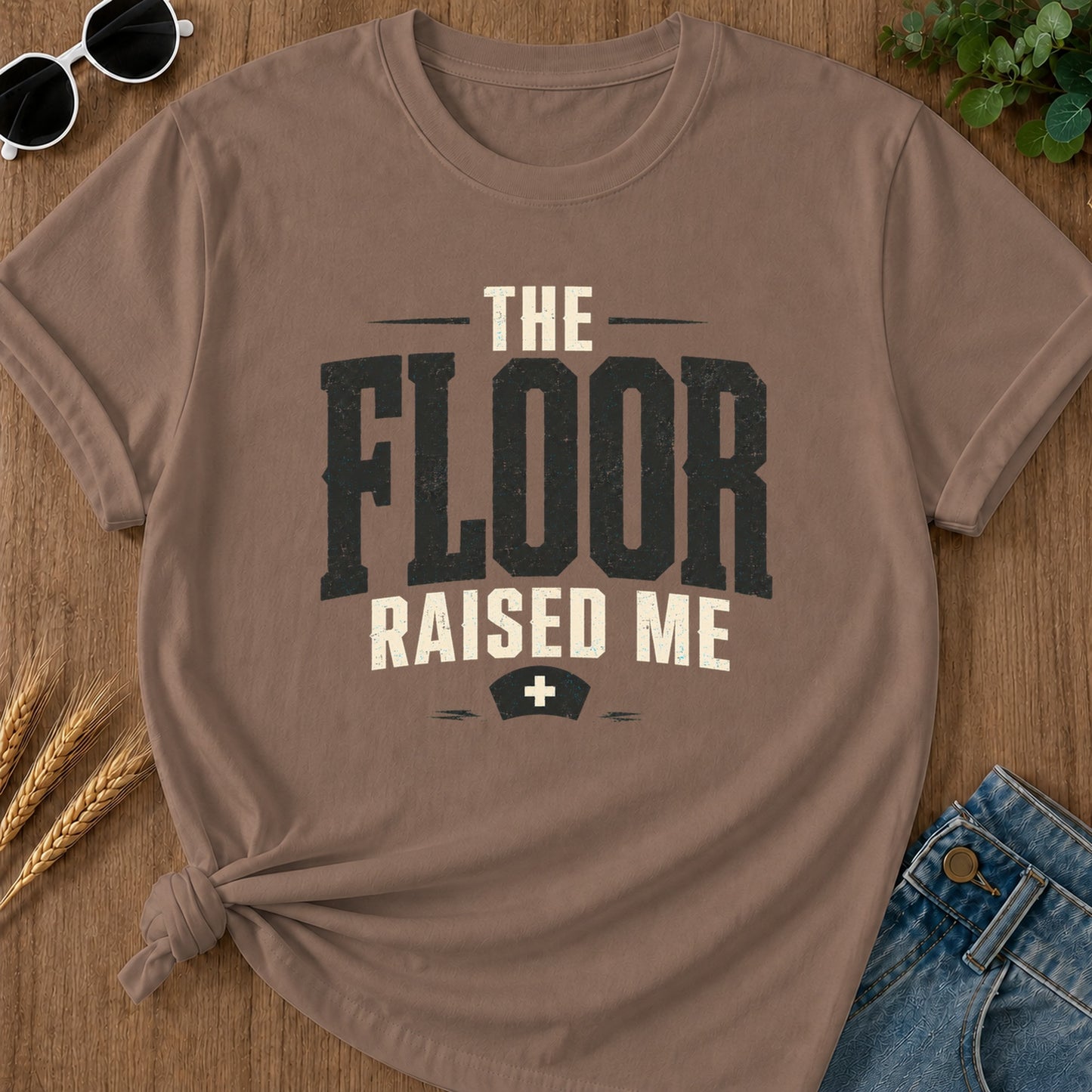 Floor Raised Me T-Shirt - Espresso