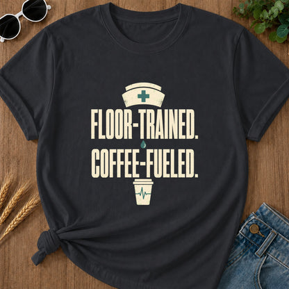 Floor Trained Coffee T-Shirt - Graphite