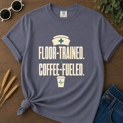 Floor Trained Coffee T-Shirt - Navy