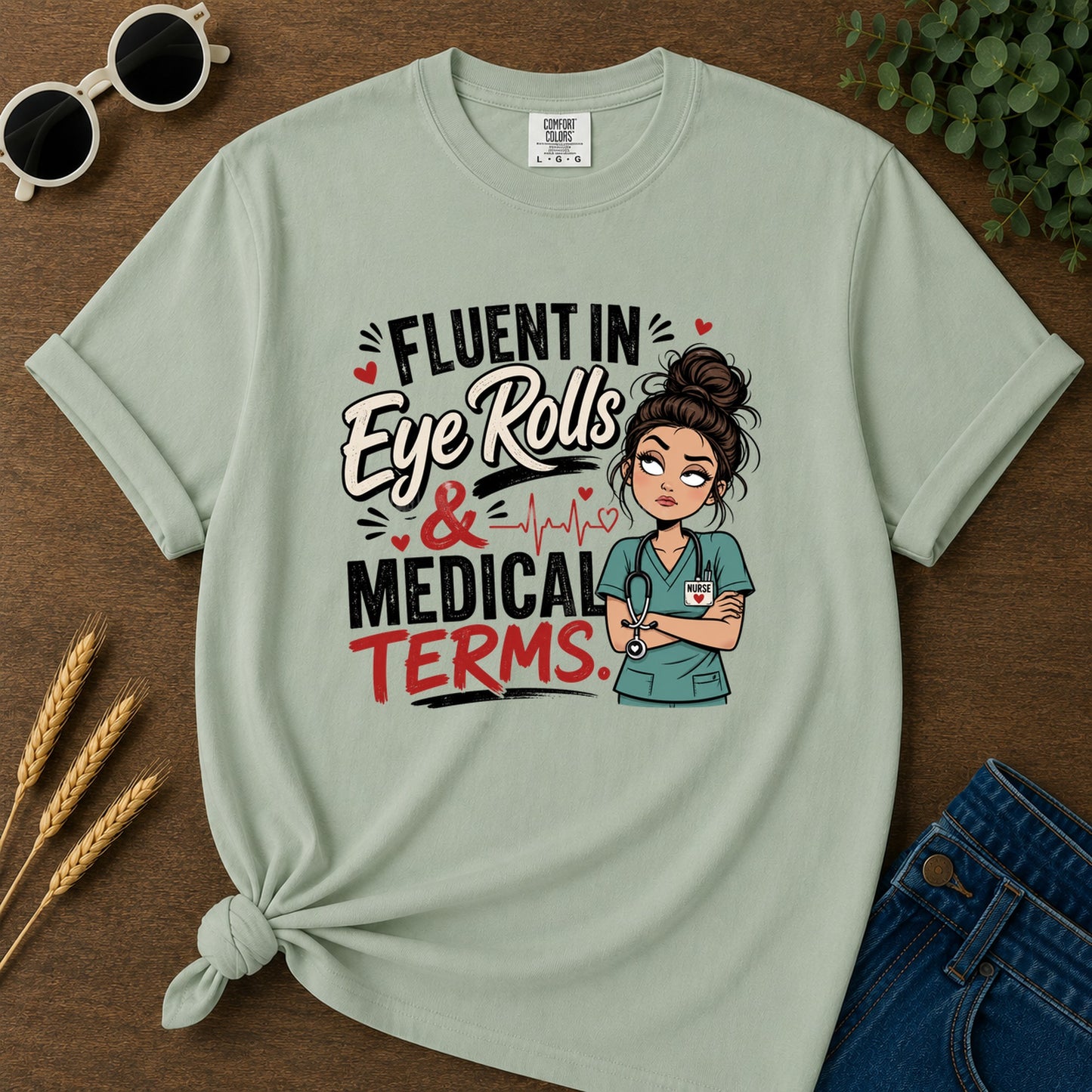 Fluent Eye Rolls T-Shirt - Bay