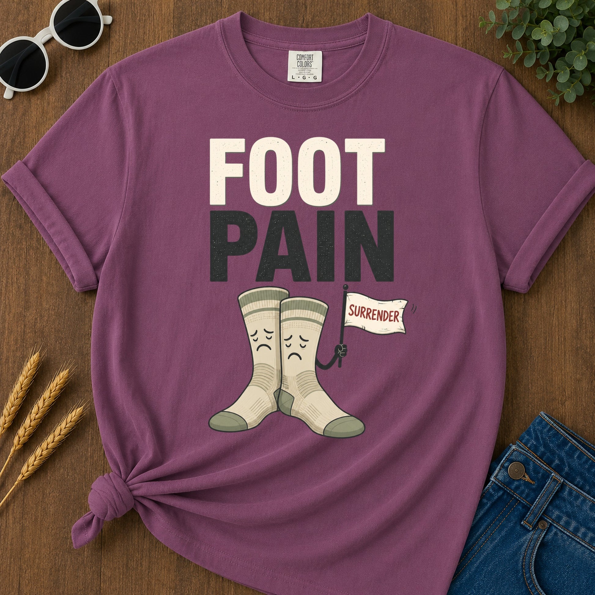 Foot Pain T-Shirt - Berry