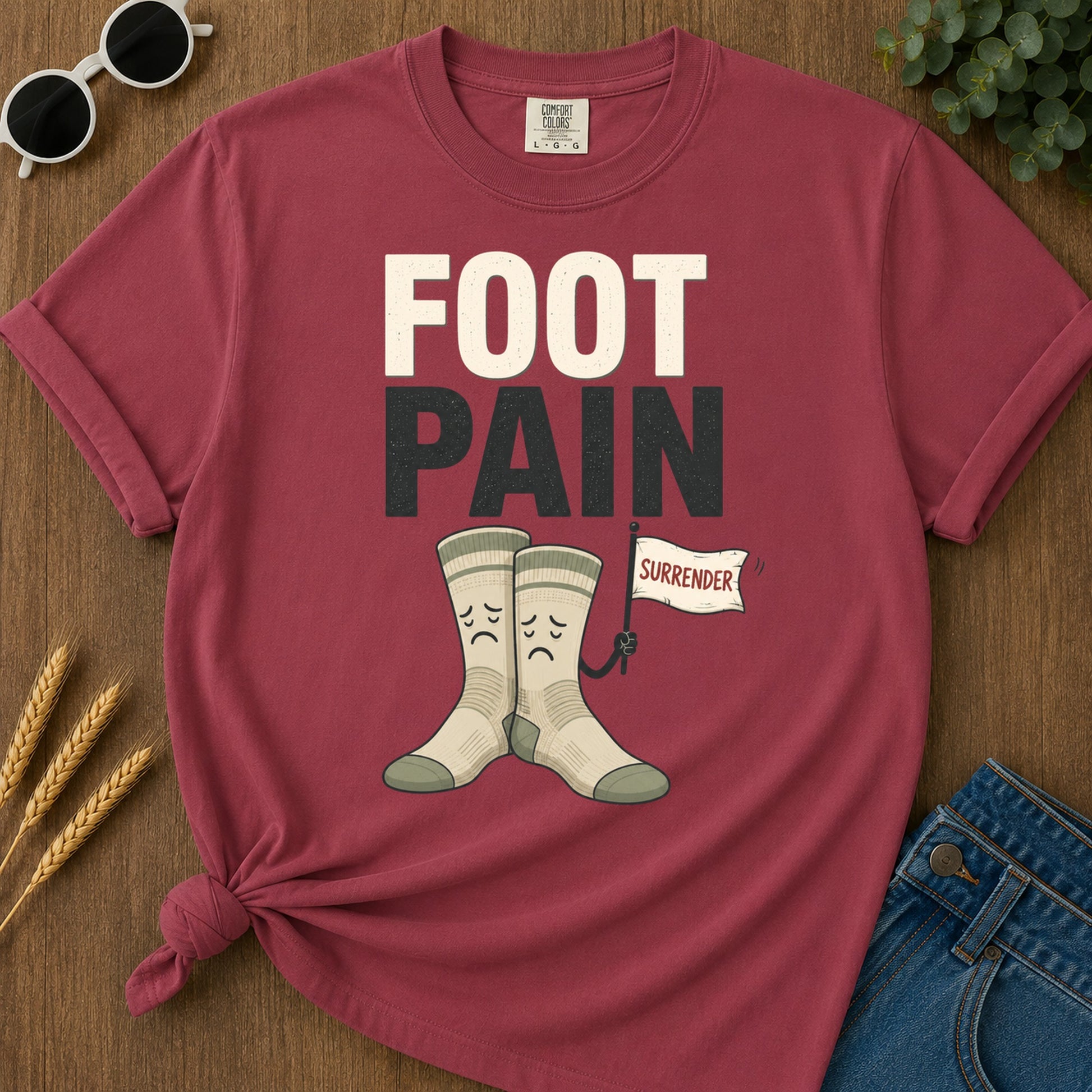 Foot Pain T-Shirt - Chili