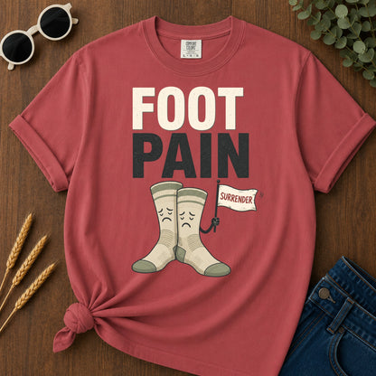 Foot Pain T-Shirt - Crimson