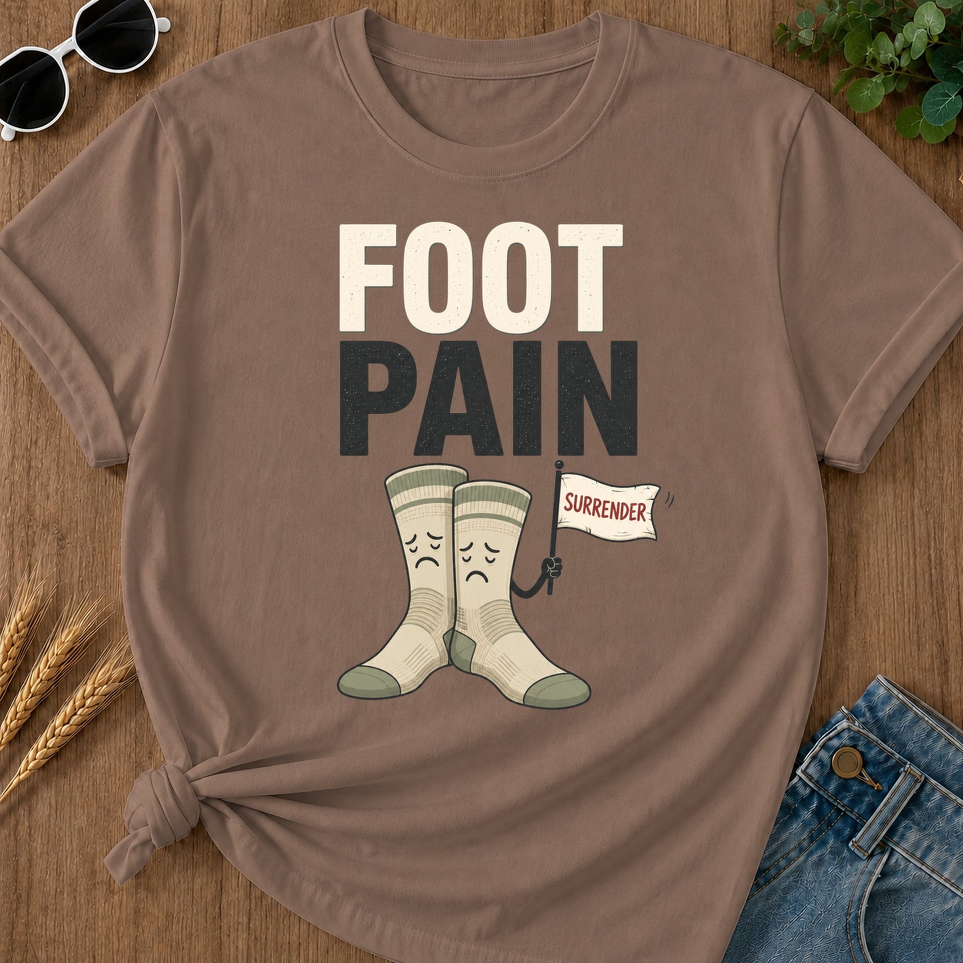 Foot Pain T-Shirt - Espresso