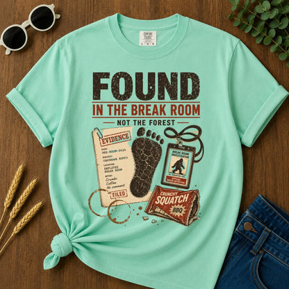 Found Break Room T-shirt - Island Reef Mockup