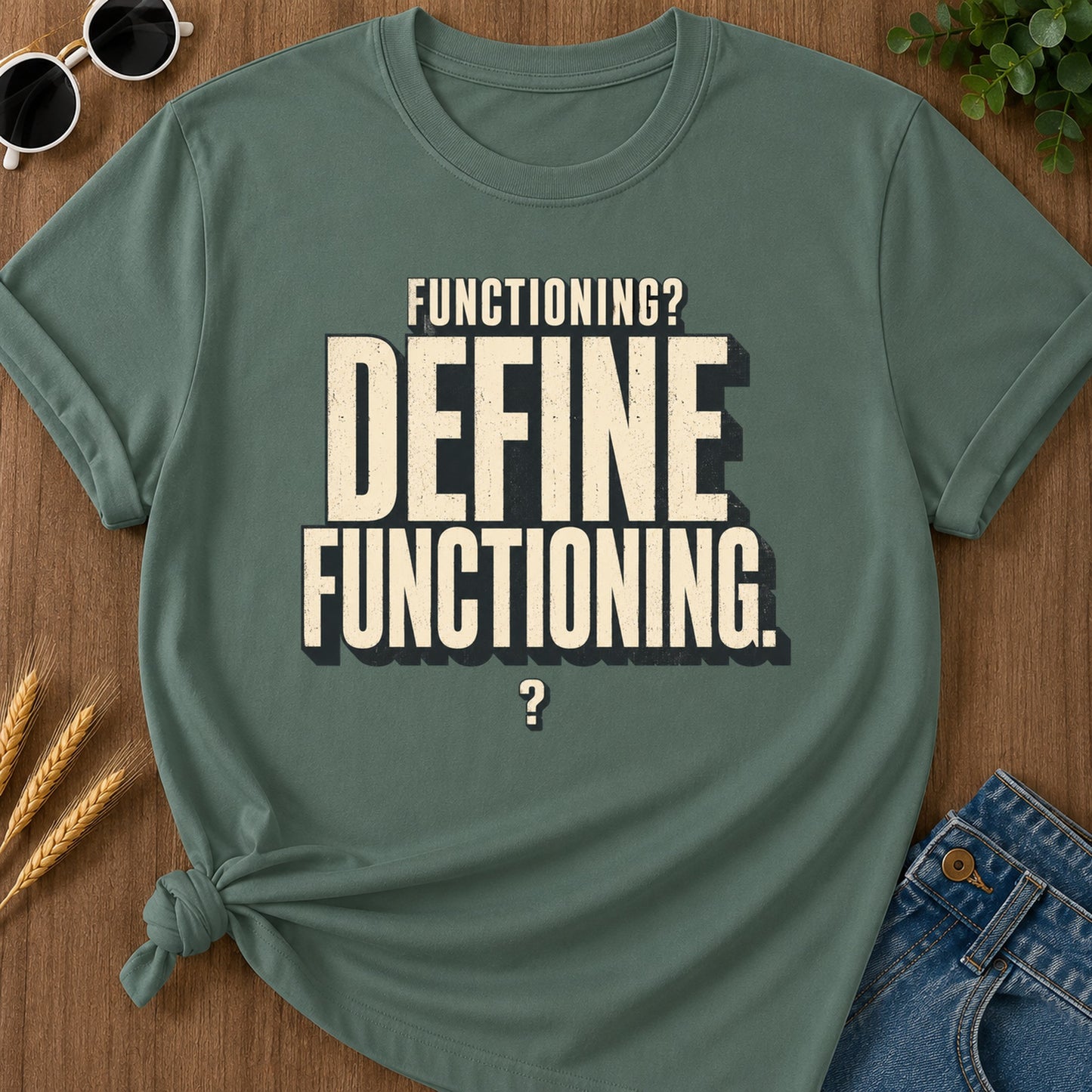 Functioning Define Functioning T-Shirt - Blue Spruce