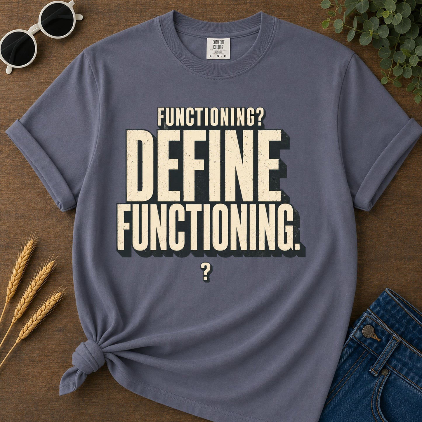 Functioning Define Functioning T-Shirt - Navy
