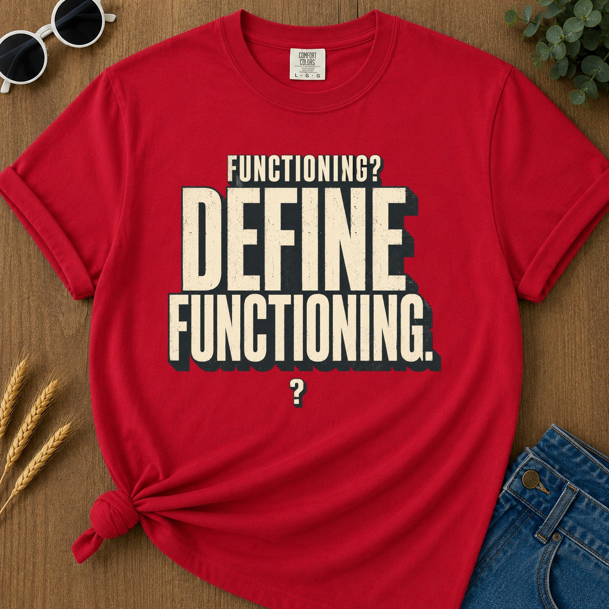 Functioning Define Functioning T-Shirt - Red