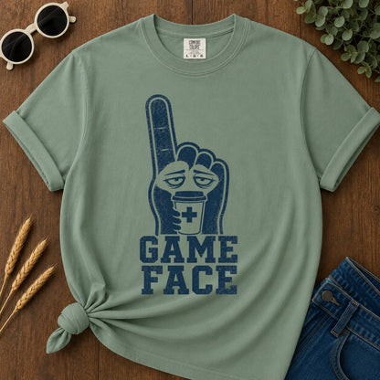 Game Face T-shirt - Light Green Mockup