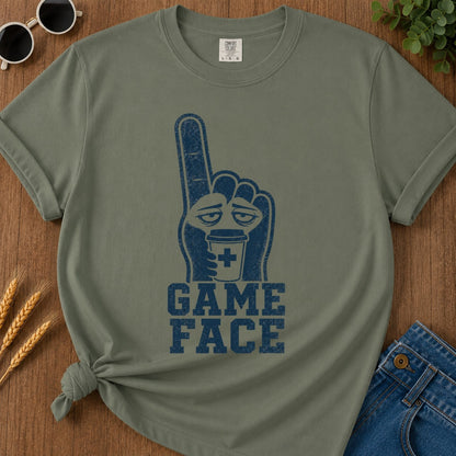 Game Face T-shirt - Moss Mockup