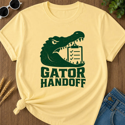 Gator Handoff T-shirt - Butter Mockup