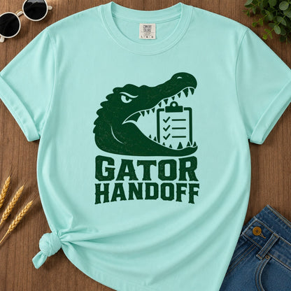 Gator Handoff T-shirt - Chalky Mint Mockup