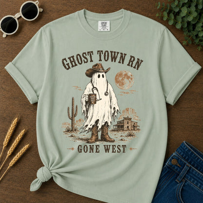 Ghost Town Rn T-shirt - Bay Mockup