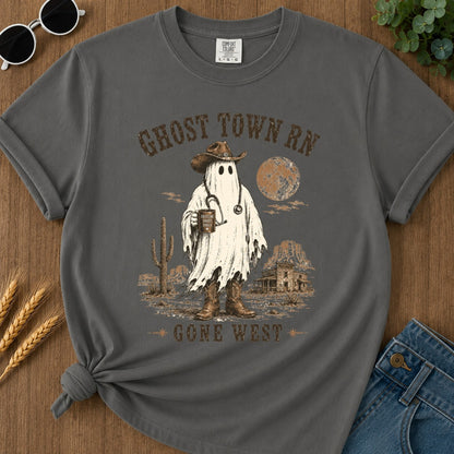 Ghost Town Rn T-shirt - Pepper Mockup