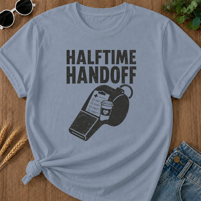 Halftime Handoff Variant T-shirt - Blue Jean Mockup