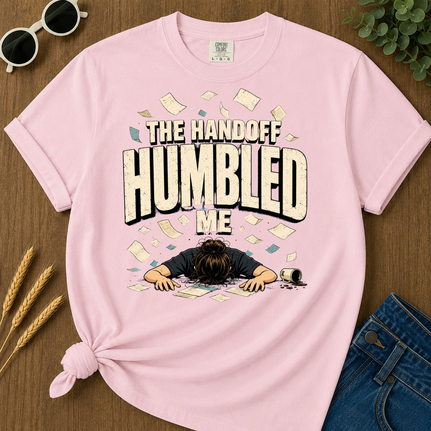 Handoff Humbled Me T-Shirt - Blossom
