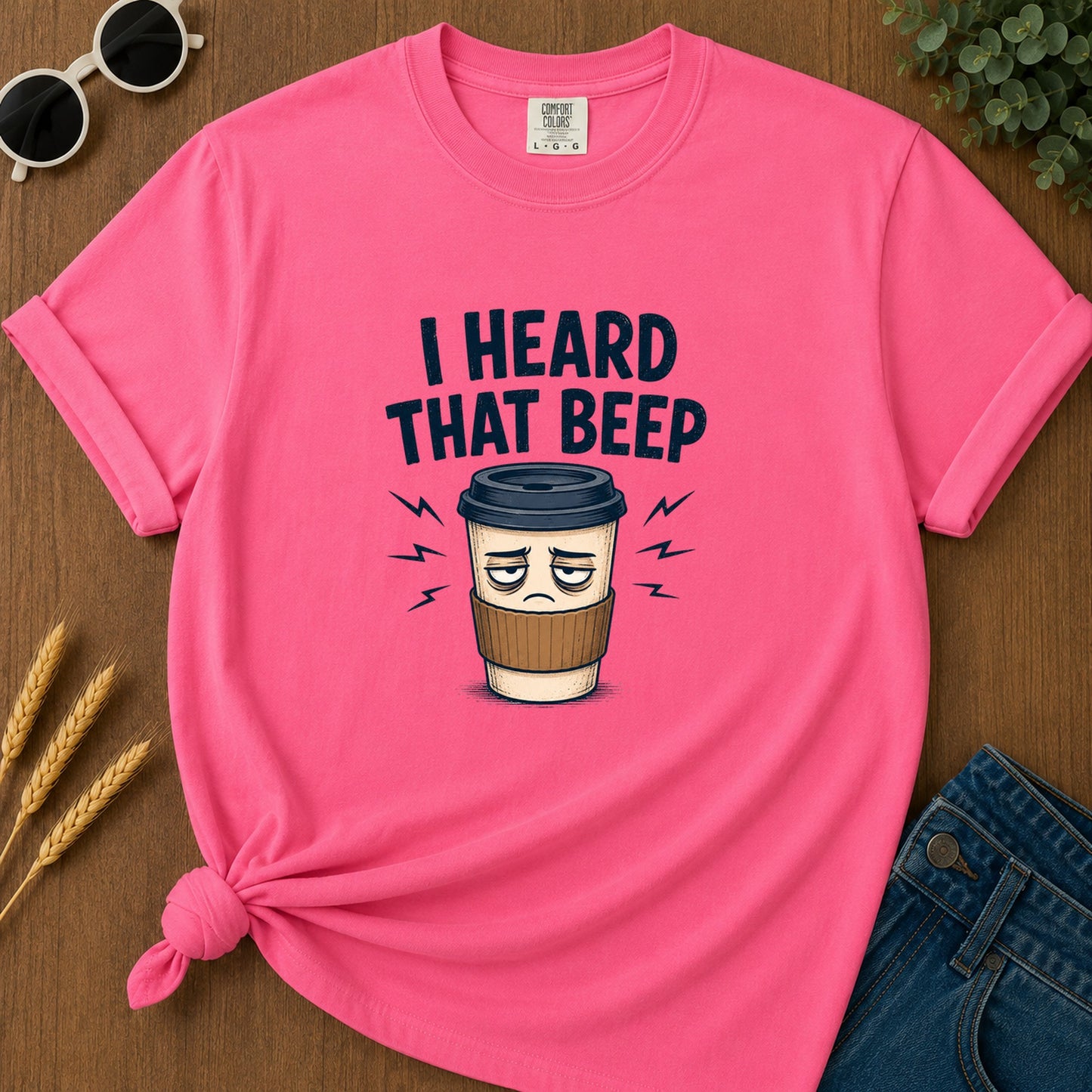 Heard That Beep T-Shirt - Crunchberry