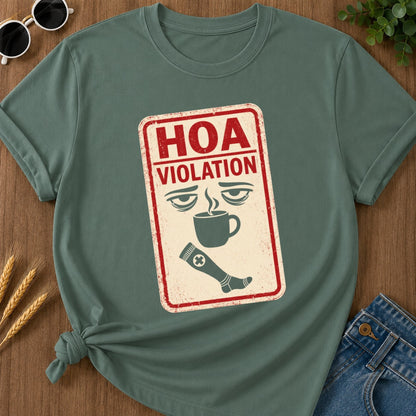 Hoa Violation T-shirt - Blue Spruce Mockup