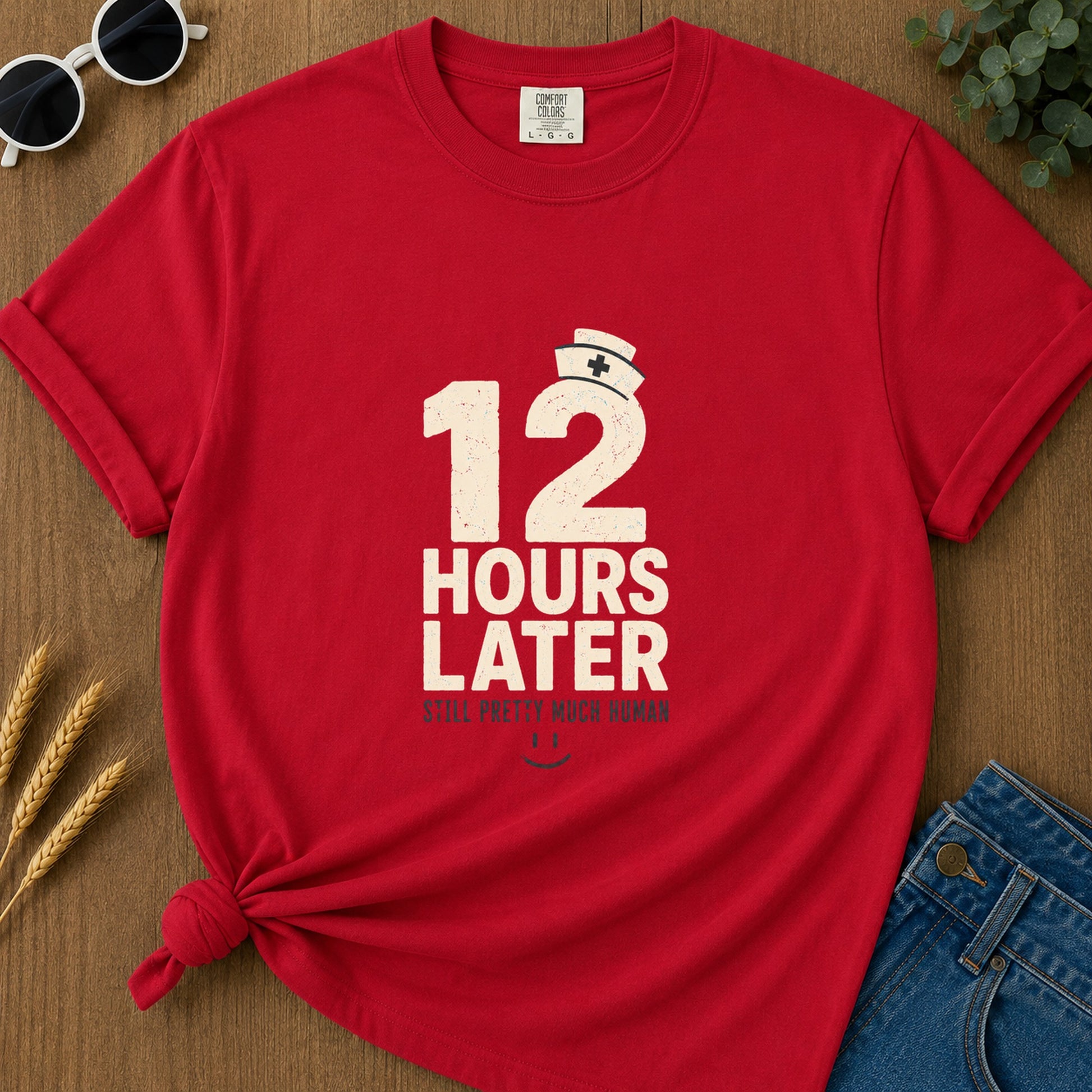 Hours Later T-Shirt - Red