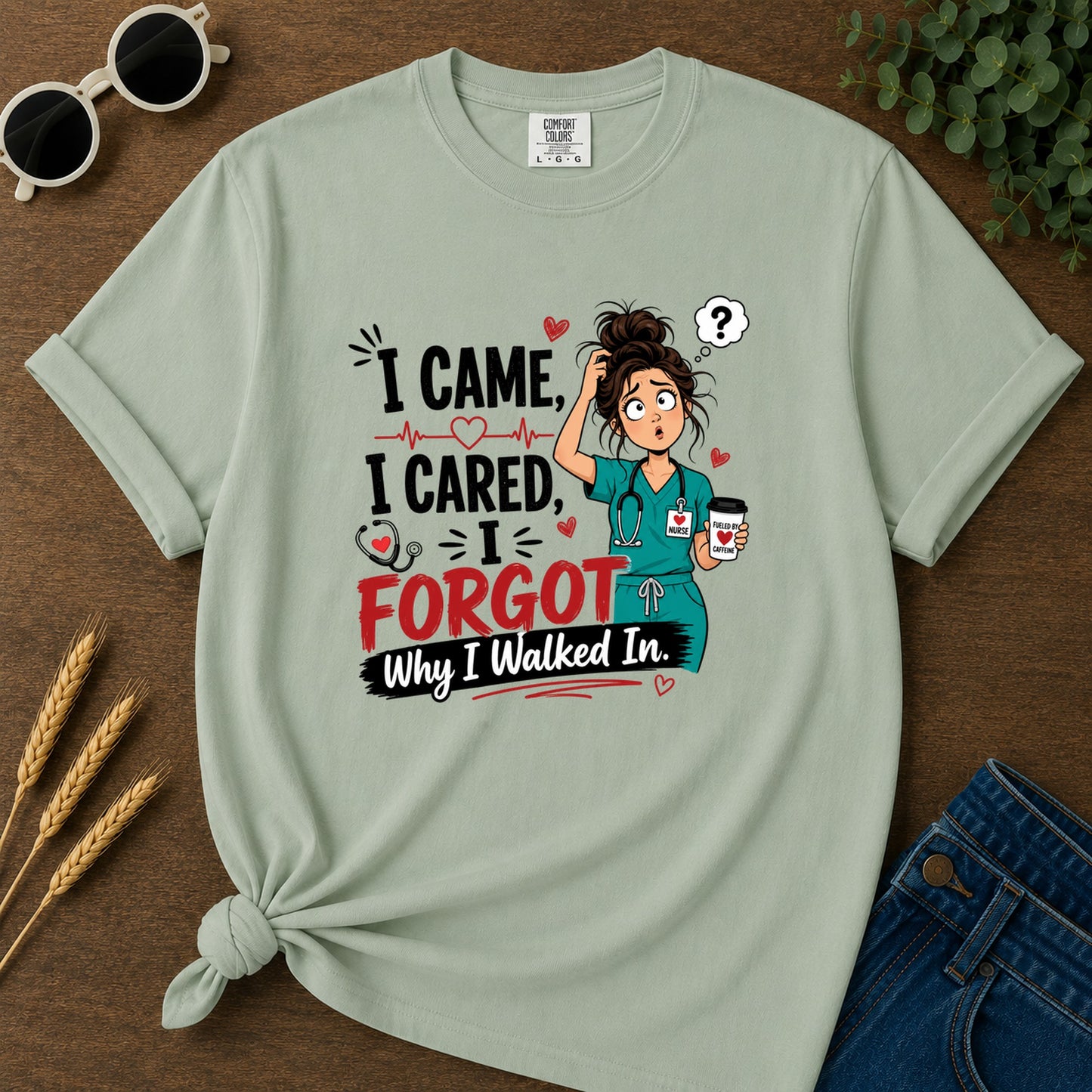 Icame I Cared T-Shirt - Bay