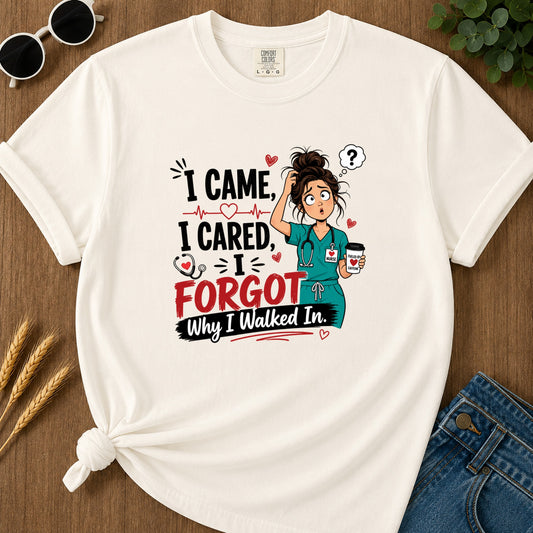 Icame I Cared T-Shirt - Ivory