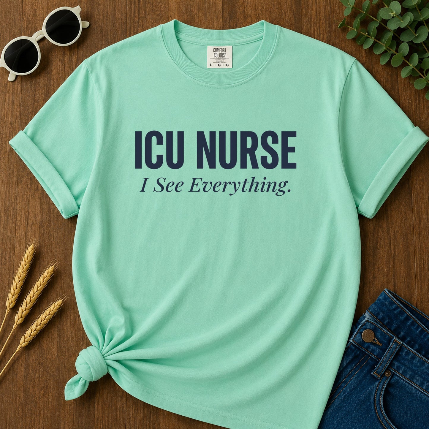 ICU Nurse T-Shirt - Island Reef