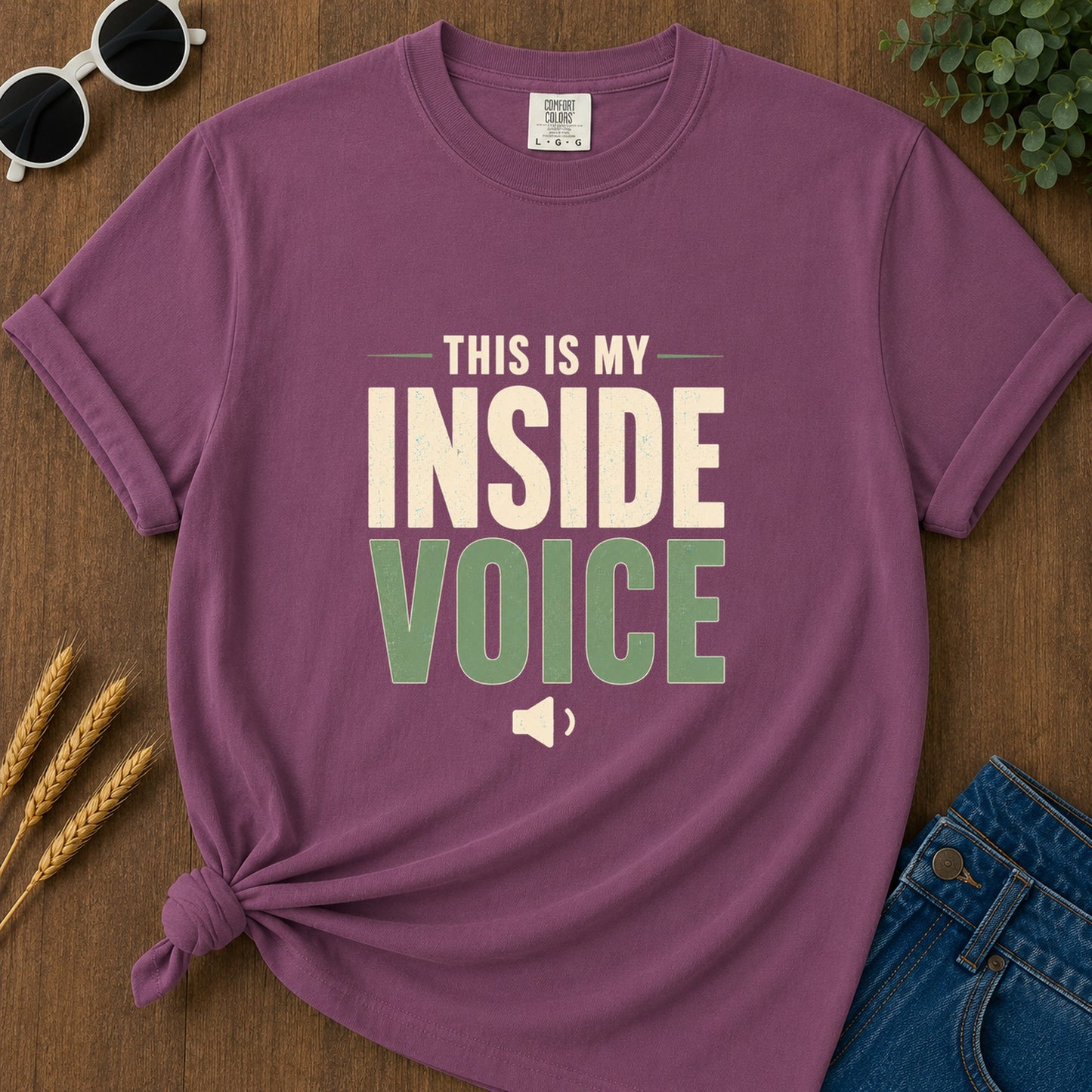 Inside Voice T-Shirt - Berry