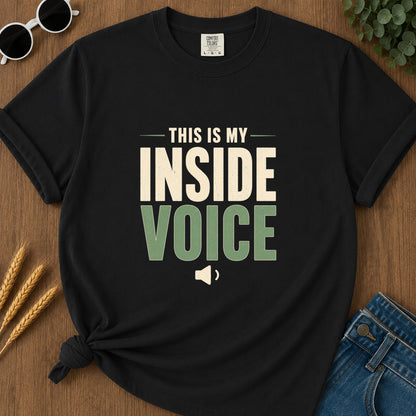 Inside Voice T-Shirt - Black
