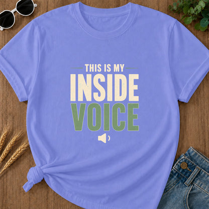 Inside Voice T-Shirt - Flo Blue