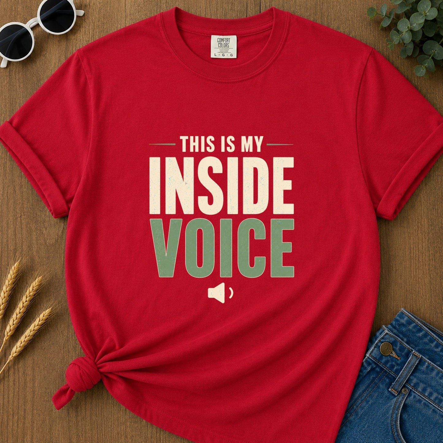 Inside Voice T-Shirt - Red