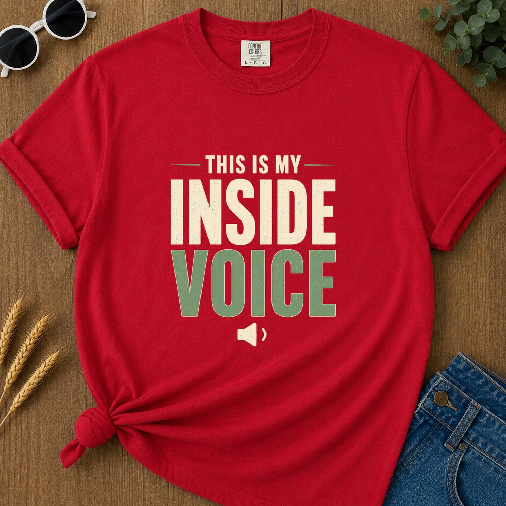Inside Voice T-Shirt - Red