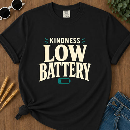 Kindness Low Battery T-Shirt - Black